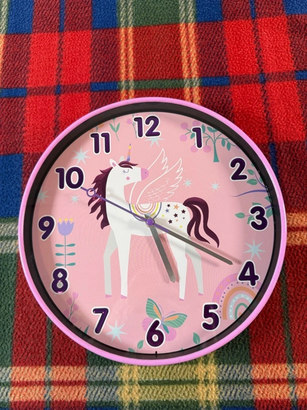 Pink Unicorn Wall Clock – Kids Room Decor